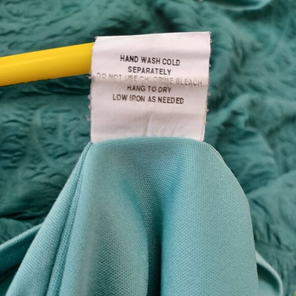 Very Vollbracht Shift‎ Dress Green Slim Fit Stretch Knit Womens Large - Picture 13 of 15